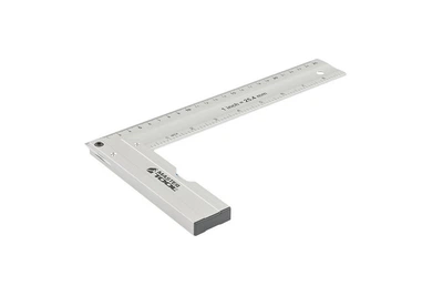 Угольник строительный алюминиевый MASTERTOOL 250 мм ручка Al с капсулой 0,5 мм/1м 30-4250