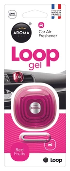 Ароматизатор Aroma Car Loop Red Fruits гелевый для автомобиля фруктовый освежитель воздуха гелевый (LI-D_22-O)
