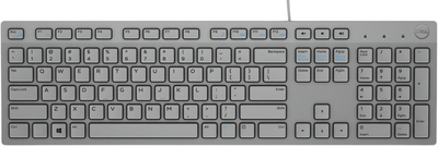 Мультимедійна клавіатура дротова Dell 580-ADHR USB Grey (KB216-GY-ENG-INT)