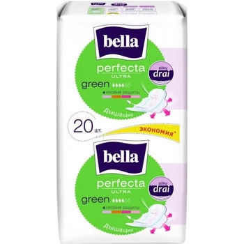 Гигиенические прокладки Bella Perfecta Ultra Green 10+10 шт