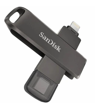 Флеш-накопитель для Apple 2-в-1 SanDisk iXpand Luxe 64 Gb Type-C и Lightning коннекторы