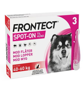 Krople roztoczy Frontect dla psów 3 x 6 ml 40-60 kg (3661103073307)