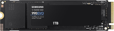 SSD диск Samsung 990 Evo 1TB M.2 PCIe 4.0 x4/5.0 x2 NVMe 2.0 V-NAND TLC (MZ-V9E1T0BW)