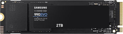 SSD диск Samsung 990 Evo 2TB M.2 PCIe 4.0 x4/5.0 x2 NVMe 2.0 V-NAND TLC (MZ-V9E2T0BW)