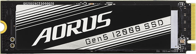 SSD диск Gigabyte Aorus Gen5 12000 1TB M.2 NVMe 2.0 PCIe 5.0 x4 3D NAND (TLC) (AG512K1TB)
