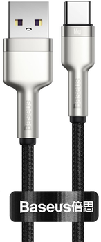Kabel Baseus Cafule USB Type-A - USB Type-C 0.25 m Black (CAKF000001)