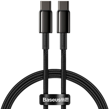 Кабель Baseus Tungsten Gold USB Type A - USB Type C 1 м Black (CAWJ000001)
