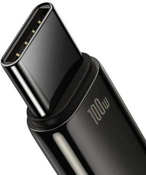 Kabel Baseus Tungsten Gold USB Type-A - USB Type-C 1 m Black (CAWJ000001)