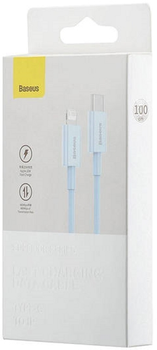 Кабель Baseus Unbreakable USB Type C - Lightning PD 1 м Blue (CAYS001903)