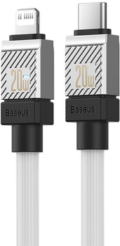 Kabel Baseus CoolPlay USB Type-C - Lightning 1 m White (CAKW000002)
