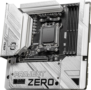 Płyta główna MSI PROJECT ZERO B650M Wi-Fi (sAM5, AMD B650, PCI-Ex16)
