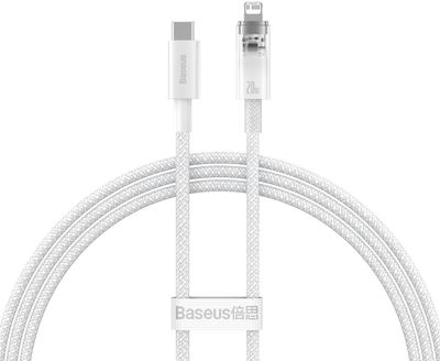 Кабель Baseus Explorer USB Type C - Lightning 1 м White (CATS010202)