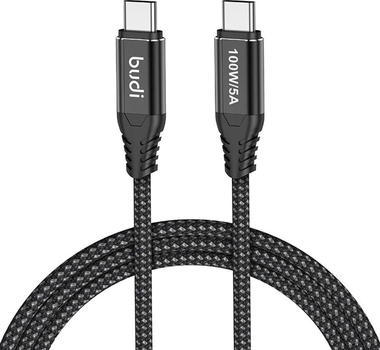 Kabel Budi USB Type-C - USB Type-C 1.5 m Black (220TT15)