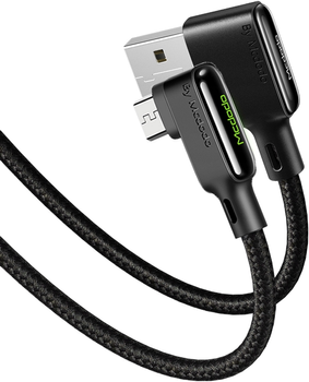 Kabel kątowy Mcdodo USB Type-A - micro-USB 1.8 m Black (CA-7531)