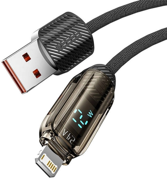 Кабель Toocki USB Type-A - Lightning 1 м Black (TXCLYX01)