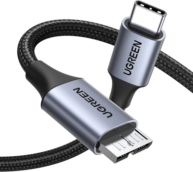 Kabel Ugreen USB Type-C - micro-USB 0.5 m Black (6941876212316)