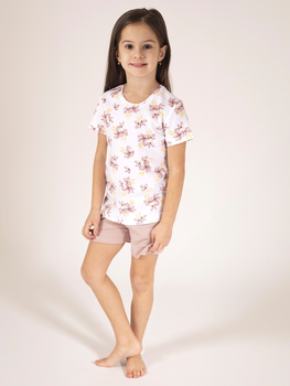 Дитяча літня піжама для дівчинки Nicol 203037 110 см Різнокольорова (5905601024354)