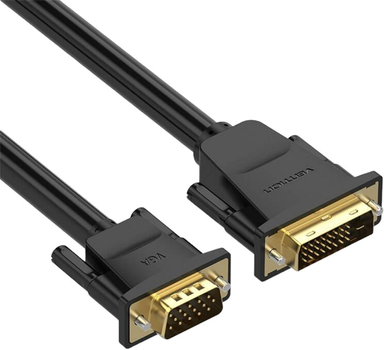 Kabel Vention DVI-D - VGA 1.5 m Black (6922794732964)