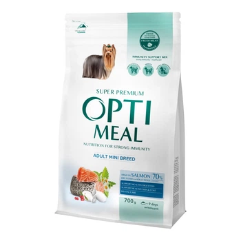 Optimeal Adult Dogs Mini Breed Salmon - сухий корм для дорослих собак мініатюрних порід з високим вмістом лосося 1.5 кг