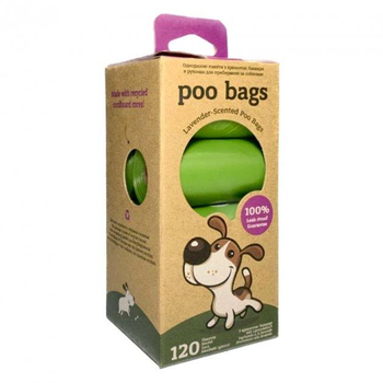 Пелюшки Earth Rated Poo Bags Пакети для прибирання за собаками з ароматом лаванди 120 шт (20220300)