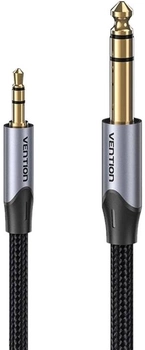 Kabel audio Vention 3.5 mm - 6.35 mm 0.5 m Grey (6922794756496)