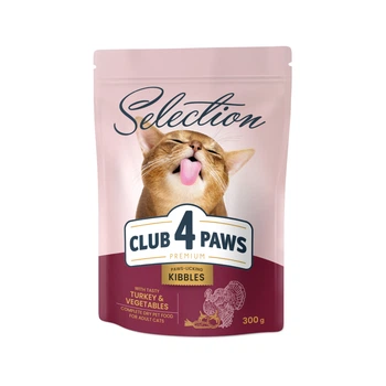 Сухой корм Club 4 Paws Selection Adult Cats Turkey & Vegetables – сухой корм с индейкой для взрослых кошек 1,5 кг (B4671101)