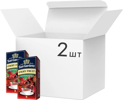 Упаковка Чая черного Sun Gardens Fiery Fruit 2 шт по 25 пакетиков (4820082709075)