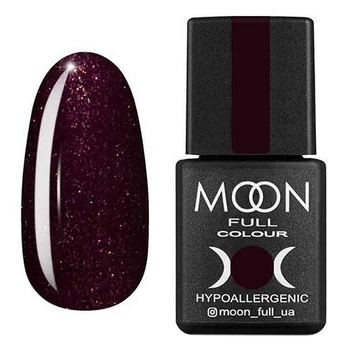 Гель-лак Moon Full №315 стигла вишня з шиммером, 8 мл