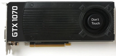 Видеокарта Zotac PCI-Ex GeForce GTX 1070 Turbo Bulk 8GB GDDR5 (256bit) (1594/8008) (DVI, HDMI, DisplayPort) (ZT-P10700J-10B) (Вітринний зразок)