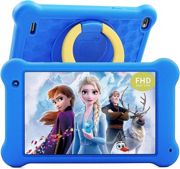 Дитячий планшет 7" Full HD Aeezo TK701 2/32 ГБ 4 ядра Android 10 2580 mAh + Чохол Blue
