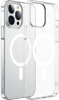Etui + szkło hartowane Baseus Crystal Magnetic do Apple iPhone 13 Pro Max Transparent (ARJT000202)