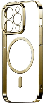 Etui + szkło hartowane Baseus Glitter Magnetic with Cleaning Kit do Apple iPhone 14 Pro Gold (ARMC011015)