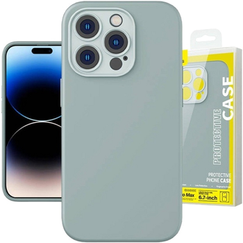 Etui + szkło hartowane Baseus Liquid Silica Gel with Cleaning Kit do Apple iPhone 14 Pro Max Green (ARYT020903)