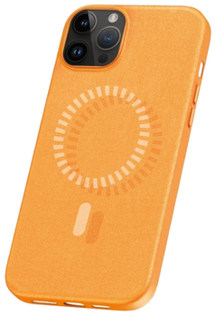 Etui Baseus Fauxther Series MagSafe do Apple iPhone 15 Pro Max Orange (P60157305713-03)