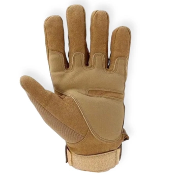 Тактические полнопалые перчатки цвет Койот, XL