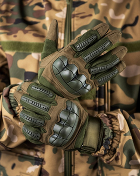 Тактические перчатки штурмовые военные полнопалые ол M