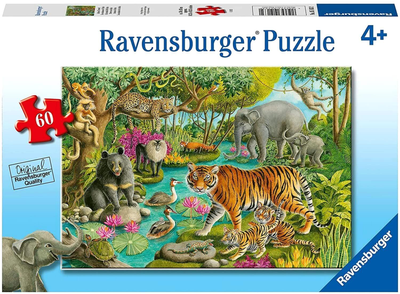 Puzzle Ravensburger Animals of India 60 elementów (4005556051632)