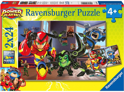 Puzzle Ravensburger Power Players 2 x 24 elementy (4005556051908)