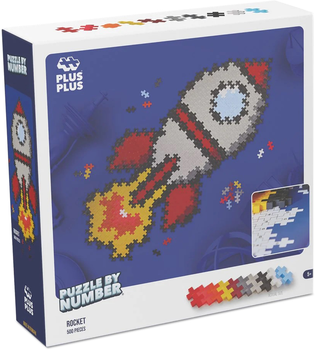 Puzzle by number Plus Plus Rakieta 500 elementów (5710409107594)