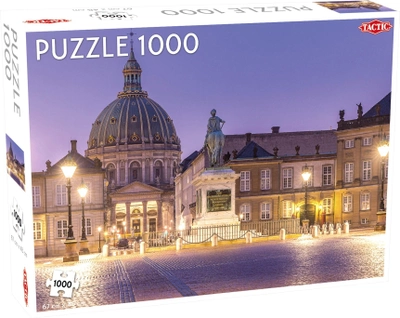 Puzzle Tactic Around the World Northern Stars: Amalienborg 1000 elementów (6416739566979)