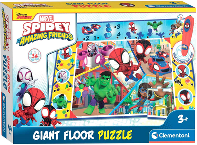 Puzzle podłogowe Clementoni Gigant Spiderman 24 elementy (8005125167357)