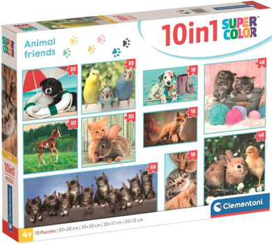 Puzzle Clementoni Animal Friends 10 w 1 (8005125202836)