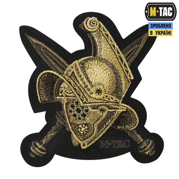 M-Tac нашивка Gladiator Helmet (вишивка) Black