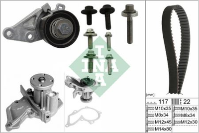 Водяний насос + комплект зубчастого ременя INA 530 0140 30