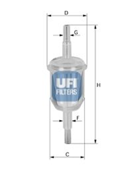 Паливний фільтр комплект 12 шт. UFI 31.012.00