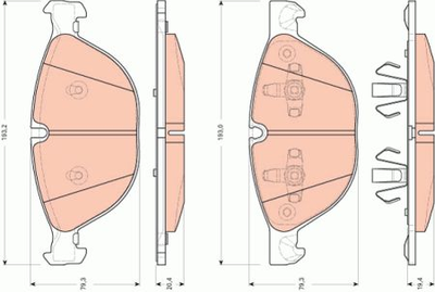 Колодки гальмівні TRW TRW GDB1728