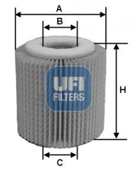 Олійний фільтр UFI 25.150.00