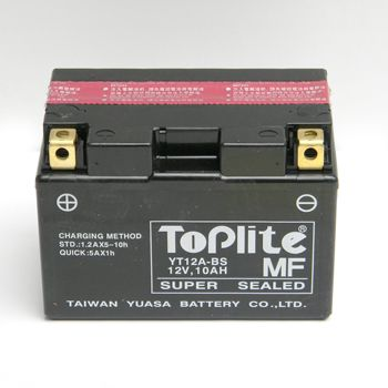 12V,10Ah,д. 152, ш. 88, в.106, електроліт у к-ті, вага 3,6 кг TOPLITE YT12A-BS