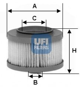 Топливный фильтр UFI 26.013.00