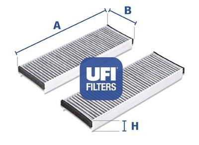 Фильтр, воздух во внутренном пространстве UFI 54.153.00